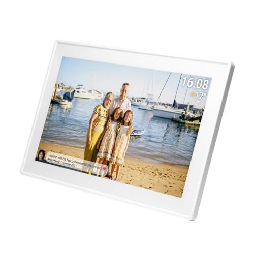Denver Pff-1515W - Cornice Digitale Wi-Fi - 15,6 Pollici Full Hd Ips Touch Screen, Software Frameo Integrato, Condivisione Wireless, Spegnimento Nottu