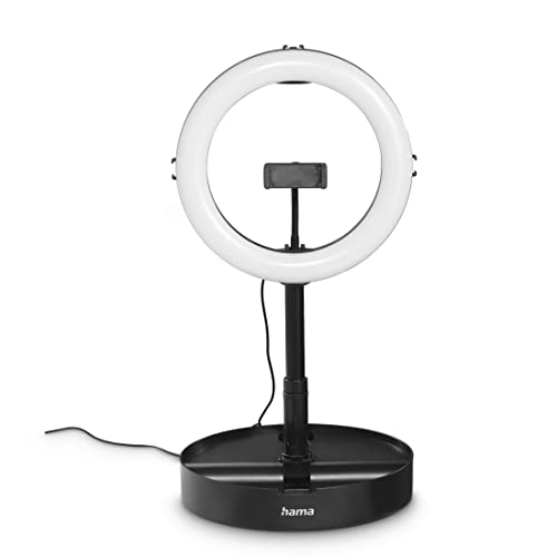 Hama Luce Ad Anello Led Rgb "Spotlight Foldup Rgb 102", Set Per Smartphone, Pieghevole