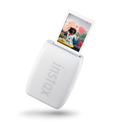 Fujifilm Instax Mini Link 3 Clay White, Mini Stampante Per Smartphone, Stampa Ad Alta Velocità, Effetti Ar 3D Integrati, Modalità Click To Collage, Di