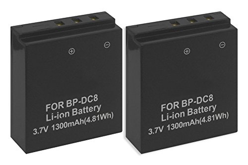2X Batteries Bp-Dc8 (18 706) Per Leica X1, X2, X Vario
