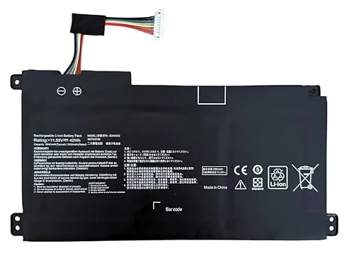 Wxkjshop 11.55V 42Wh 0B200-0368000 B31N1912 Batteria Di Ricambio Compatibile Con Asus E410M E410Ma L410Ma