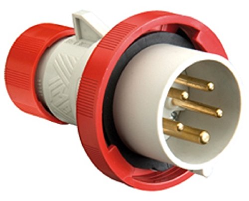 Ilme Pew 1665 Sv Spina Mobile Ip67 Hoods, Plugs, 3 Poles + N + Pe, 16 (A.C.), 346 ÷ 415V, 6 Red, Straight
