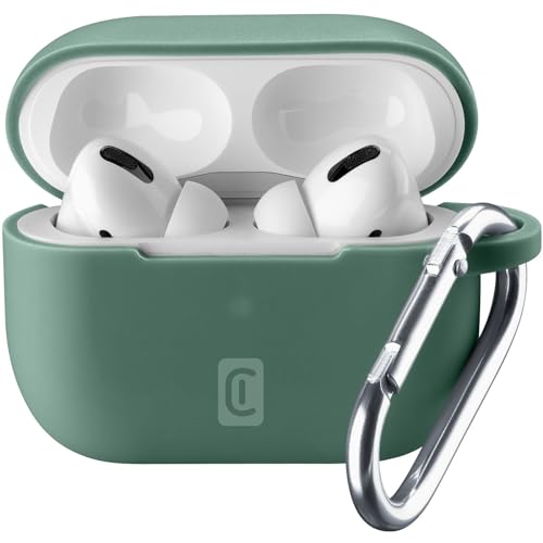 Cellularline Bounce Soft Touch - Custodia In Silicone Per Airpod Con Gancio Per Apple Airpods Pro
