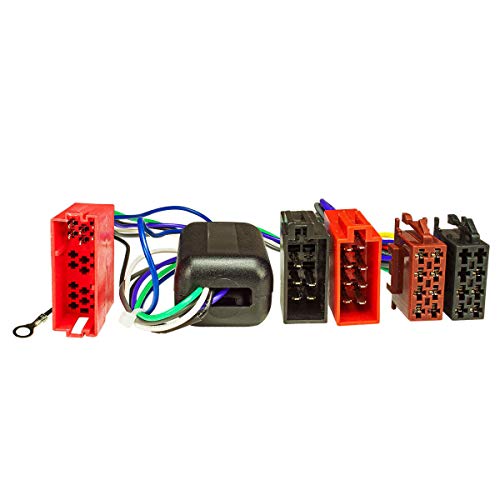 Tomzz Audio 7003-001 - Adattatore Radio Per Sistema Attivo Compatibile Con Audi A2 A3 A4 A6 A8 4 X 100 Watt Max. Mini-Iso A 16 Poli Iso Standard Iso