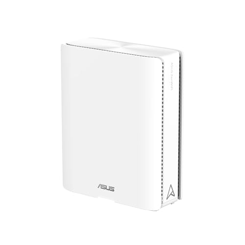 Asus Zenwifi Bq16 White 1-Pack - Sistema Wifi 7 Quad-Band Be25000 (802.11Be) In Mesh, Larghezza Di Banda 320 Mhz E 4096-Qam, Due Porte 10G, Wan Di Bac
