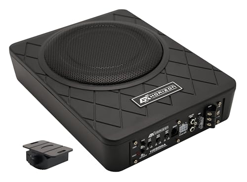 Esx Hz800A - Subwoofer Attivo Da 20 Cm (8") Della Serie Esx Horizon - 100 W Rms / 200 W Max. - Alloggiamento In Alluminio Massiccio