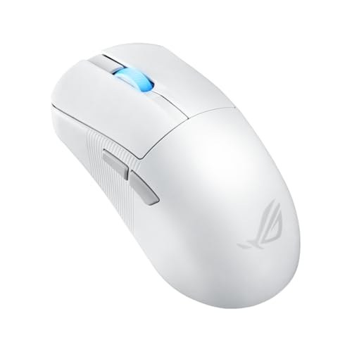 Asus Rog Harpe Ace Mini - Mouse Da Gioco Wireless, 49 G, Leggero, Sensore Ottico Aimpoint Pro 42K, Microinterruttori Ottici, Rog Polling Rate Booster,