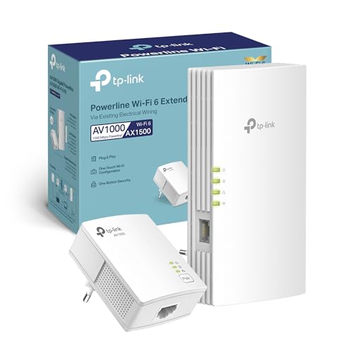 Tp-Link Tl-Wpa7817 Kit Powerline Wifi 6, Av1000Mbps E Ax1500Mbps Su Wifi 6 Dual Band, Homeplug Av2, Plug & Play, Porta Gigabit Ethernet, Wi-Fi Auto-Sy