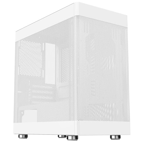 Itek Case Promesh 35W - Gaming Office Mini Tower Matx, Type-C, 2Xusb3, 3 Lati Mesh, White Edition