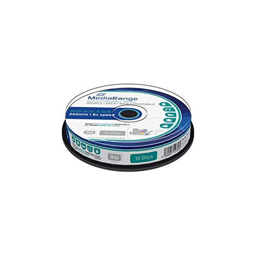Mediarange Mr468 Confezione Dvd+R, Bianco