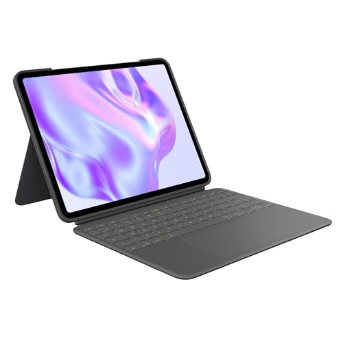 Logitech Combo Touch Per Ipad Pro Da 13 Pollici (M4)(2024) Custodia Con Tastiera, Tastiera Staccabile Retroilluminata Con Supporto, Digitazione Comoda