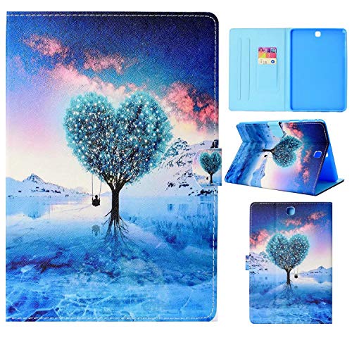 Custodia Per Samsung Galaxy Tab A 9.7 (Sm-T550/T551/T555), In Pelle Pu A Portafoglio Con Funzione Di Vibrazione Per Samsung Galaxy Tab A 9.7