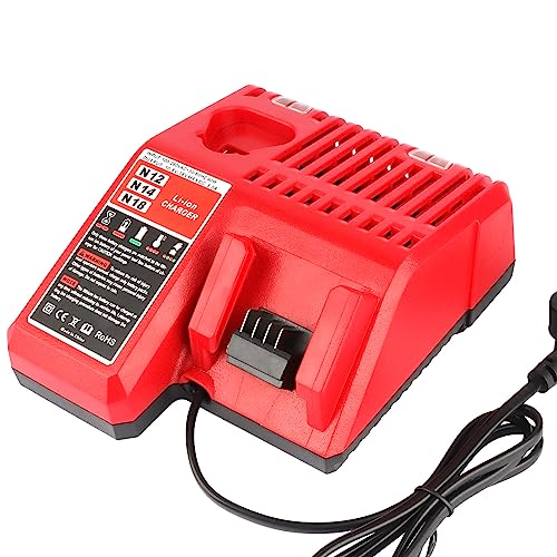 Waitley M12 & M18 Carica Batteria Rapido Li-Ion Per Milwaukee 12V-18V
