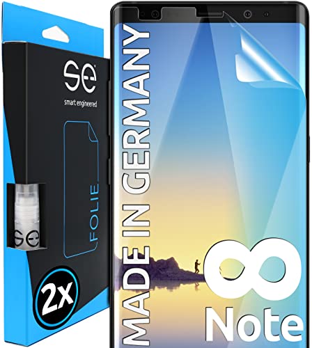 Smart Engineered 3D Pellicola Protettiva Per Schermo Per Samsung Galaxy Note 8 [2 Pezzi Transparente, Case-Friendly, Qualità Dell'Immagine Full Hd,Pel