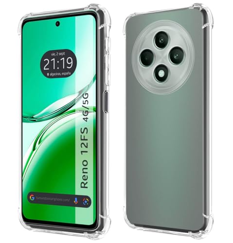 Custodia In Silicone Antiurto Trasparente Per Oppo Reno 12Fs 4G / 12Fs 5G