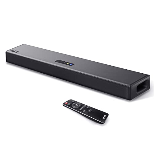 Oxs S3 Soundbar Per Tv, Home Theater Bluetooth 5.0, Bassi Dinamici, Suono Surround 3D, Ottimizzazione Dei Dialoghi, Compatibile Con Aux/Optical/Coaxia