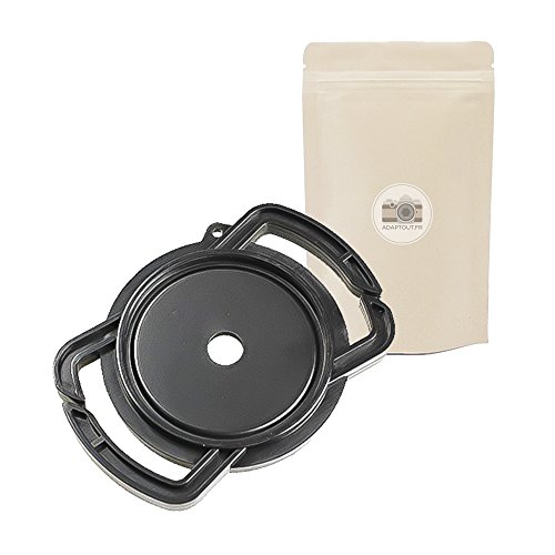 Porta Tappo Copriobiettivo Anteriore 72Mm 77Mm 82Mm - Compatibile Con Copriobiettivi Canon Nikon Pentax Tamron Sigma Sony - Adaptout Marca Francese
