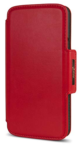Doro 8050 Cover Con Portafoglio E Tasche Per Carte Di Credito (Rosso)