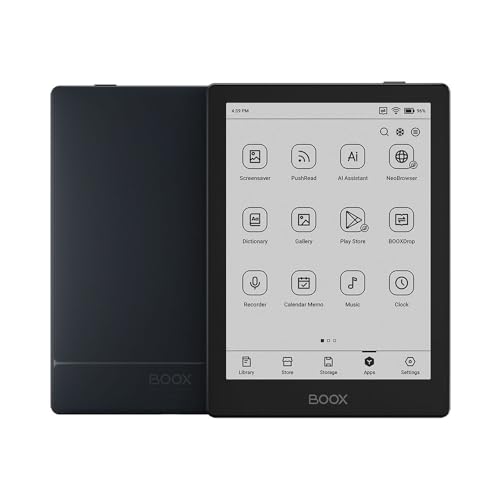 Boox E-Reader E-Paper Da 6 Pollici Con Luce Frontale, Display 330 Ppi, 2 Gb Di Ram + 32 Gb Rom, Android 11