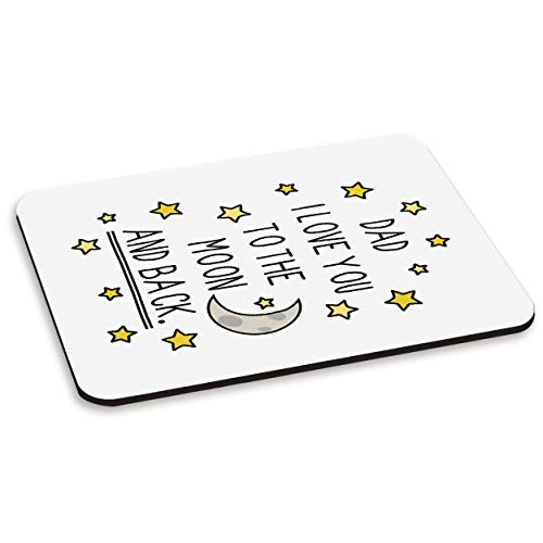 Papà I Love You To The Moon E Posteriore Pc Computer Mouse Pad