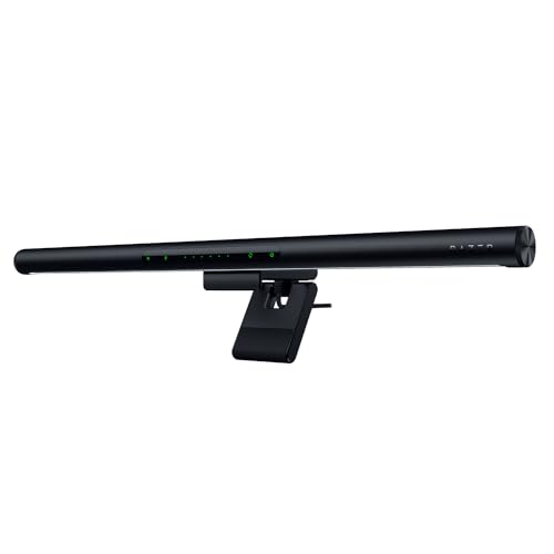Razer Aether Monitor Light Bar - Lampada Per Monitor Di Computer Con Illuminazione Rgb Da Gioco (Controllo A Sfioramento, Lampada Usb Con Temperatura