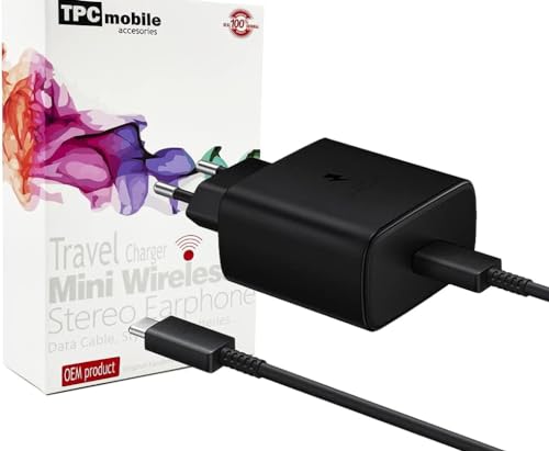 Caricatore Di Rete Super Veloce 45 W Usb Tipo C (Usb-C) Per Samsung Galaxy Tab S8, S8 Ultra, S8+, Galaxy Tab S9, S9 Fe, S9 Fe+, S9 Ultra, S9+, Galaxy 
