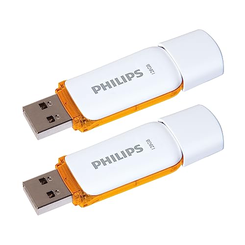 Unità Flash Usb Philips Snow Edition 128 Gb, Usb 2.0, Confezione Da 2