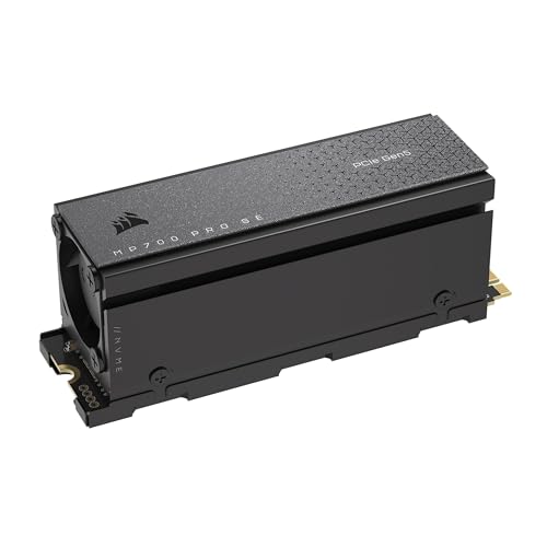 Corsair Mp700 Pro Se Con Raffreddatore Ad Aria 2 Tb Pcie 5.0 X4 Nvme 2.0 M.2 Ssd – M.2 2280 – Fino A 14.000 Mb/Sec In Lettura Sequenziale – Nand 3D Tl