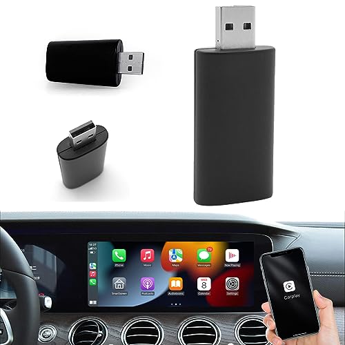 Sunweyer Plug & Play Wireless Carplay Adattatore Support Factory Wired Carplay A Wireless Caplay Dongle Convertire Auto,Compatibile Per Il Telefono Ap