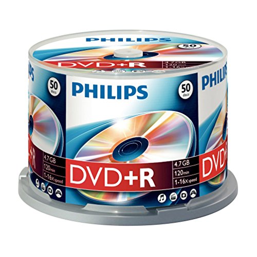 Philips Dvd+R 4.7 Gb - Confezione Da 50
