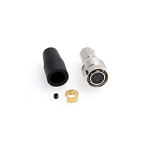 Szrmcc Hirose Hr10A-10P-12S - Connettore Femmina Push-Pull Autobloccante A 12 Pin, Per Fotocamere Industriali Sony Basler Ccd Gige (12 Pin, Femmina)