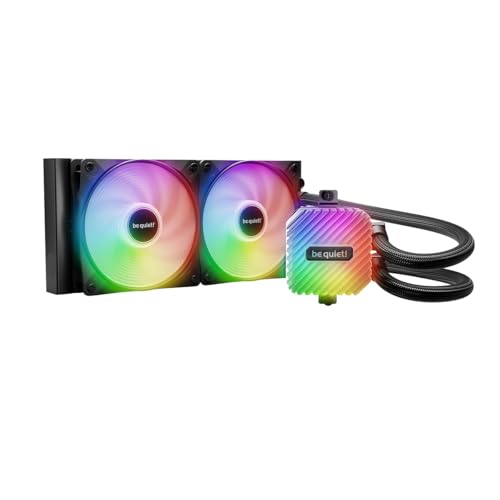 Be Quiet! Light Loop - Raffreddamento Ad Acqua Da 240 Mm, Per Sistemi Overclocking, 2 Ventole Light Wings Lx 120 Mm Pwm Ad Alta Velocità, Blocco Di Ra