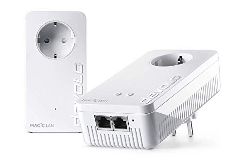 Devolo Magic 2 Wifi Next Starter Kit Per Rete Mesh Wireless Lan Ad Alta Velocità Tramite I Fili Della Corrente (2400 Mbps, 3 Collegamenti Lan, Tecnolo