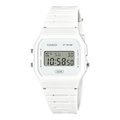 Casio Reloj Digital Para Mujer De Cuarzo Con Correa En Plástico F-91Wb-7Aef