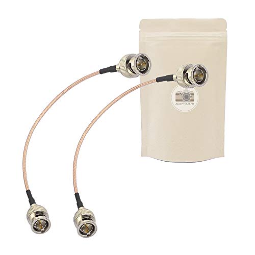 Adaptout 2X Cavo 3G Sdi Da Bnc A Rca 20Cm Rg179 - Supporta Hd-Sdi 3G Sdi Da Bnc A Rca 4K 8K 75 Ohm