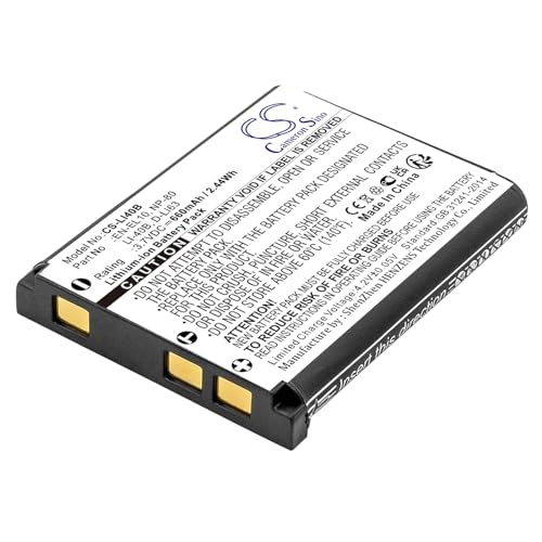 Techtek Batterie Compatibile Con [Nikon] Coolpix S210, Coolpix S220, Coolpix S230, Coolpix S4000, Coolpix S500, Coolpix S510, Coolpix S520, Coolpix S5