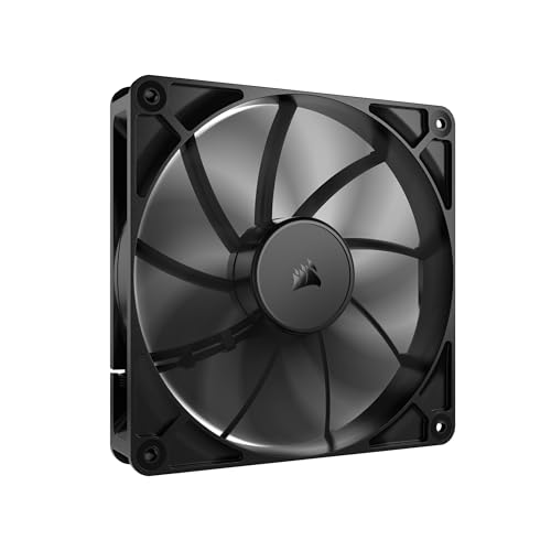 Corsair Rs140 140 Mm Pwm Ventola – Connessione A Margherita – Basso Rumore – Cuscinetto A Cupola Magnetica – Confezione Singola – Nero