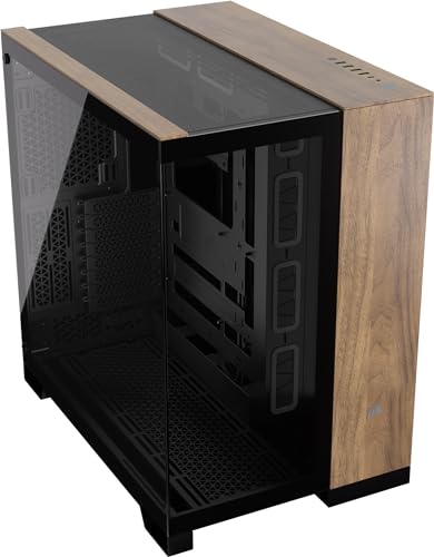 Corsair 6500X Mid-Tower Atx Case Per Pc A Doppia Camera - Vetro Temperato Panoramico - Compatibile Con Scheda Madre A Connessione Inversa - Nessuna Ve