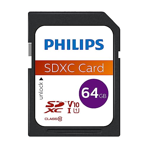 Carte Mémoire Sdxc Philips Class 10 64 Go