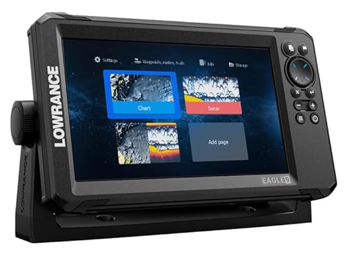 Lowrance Eagle - Ecoscandaglio Gps Chartplotter, Varie Dimensioni, Per Pesca, Profondità, Profishing(9",Sonda Hdi 50/200)