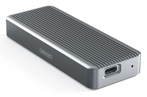 Digitus Alloggiamento Esterno M.2 - Usb 3.2 Gen2X2 Type-C - 20 Gbit/S - Supporta Ssd Nvme Fino A 8 Tb - Per Ssd 2230/2242/2260/2280 - Alloggiamento In