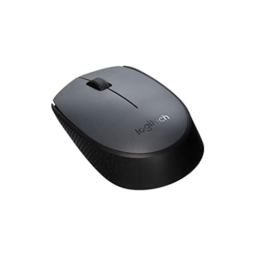 Logitech Mouse Wireless M170, 2,4 Ghz Con Ricevitore Nano Usb, Tracciamento Ottico, Durata Della Batteria Di 12 Mesi, Ambidestro, Pc/Mac/Laptop, Nero/