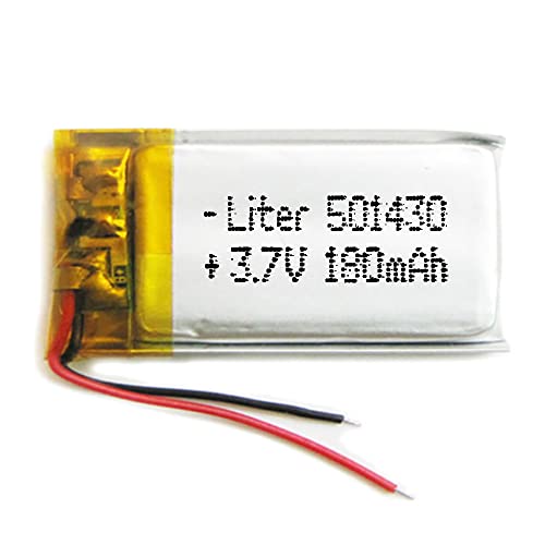 Batteria 501430 Lipo 3.7V 180Mah 0.666Wh 1S 5C Liter Energy Battery Per L'Elettronica Ricaricabile Telefono Portatile Smartwatch Orologio Gps - Non Ad