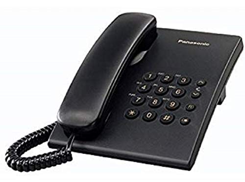 Panasonic Kx-Ts 500 Telefoni Domestici Con Cavo, Nero