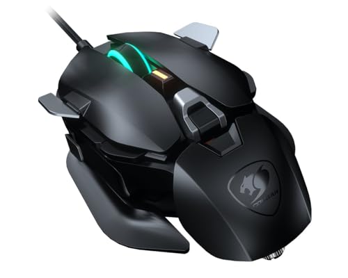 Cougar Mouse Pmw3389 16000Dpi Customizable Ambidextrous Ergonomics, Nero