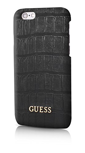 Guess Guhcp6Mcobk Croco Raccolta In Microfibra Cover Rigida Per Apple Iphone 6/6S 11,9 Cm (4,7 Pollici) Nero Opaco