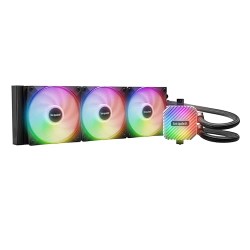Be Quiet! Light Loop - Raffreddamento Ad Acqua Da 360 Mm, Per Sistemi Di Overclocking, 3 Ventole Light Wings Lx 120 Mm Pwm Ad Alta Velocità, Blocco Di