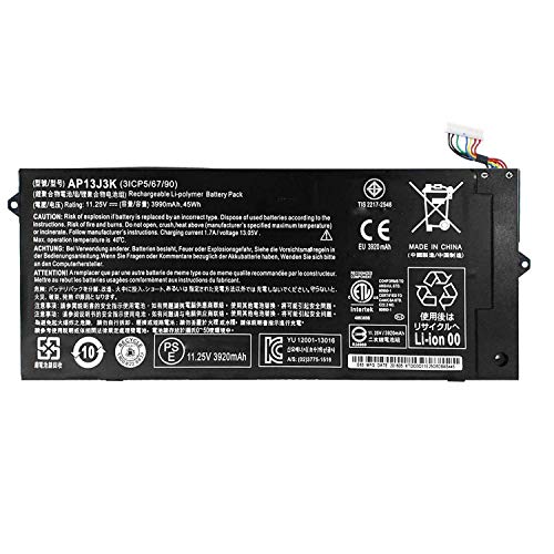 Ap13J3K Ap13J4K Kt.00304.001 Kt.00303.001 Cb3-431-C5Ex Batteria Del Computer Portatile Compatibile Con Acer Chromebook 11.6" 11 C720 C720P C740 Series