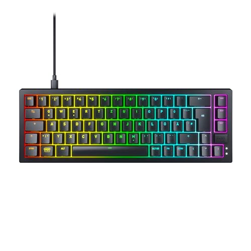 Cherry Xtrfy K5V2 Compact, Tastiera Gaming Meccanica In Formato 65 Percento, Layout Per La Germania (Qwertz), Tastiera Hot-Swap, Interruttori Cherry M