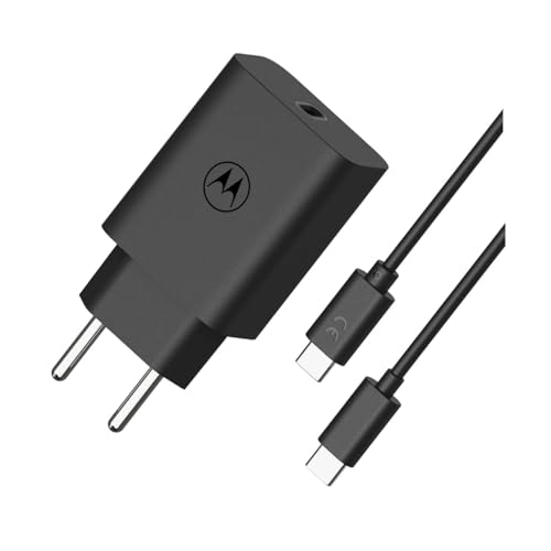 Motorola Sjmc302 Black/Usb-C To Usb-C Mains Charger 30W